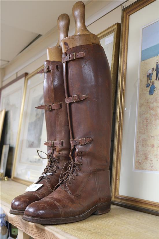 A pair of World War I officers boots